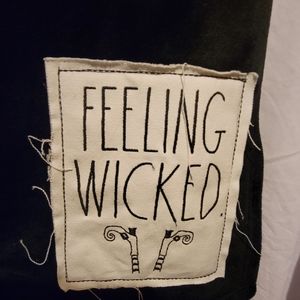 Rae Dunn Black Feeling Wicked Throw Blanket